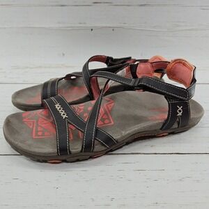 Merrell Sandals Women 8 Sandspur Rose Cocoa Coral Brown Strappy Leather J289634C